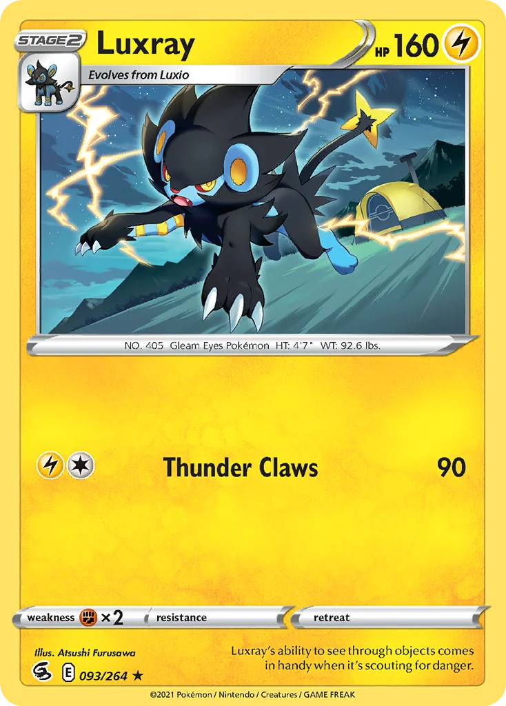 Luxray 093 Fusion Strike Pokemon Card