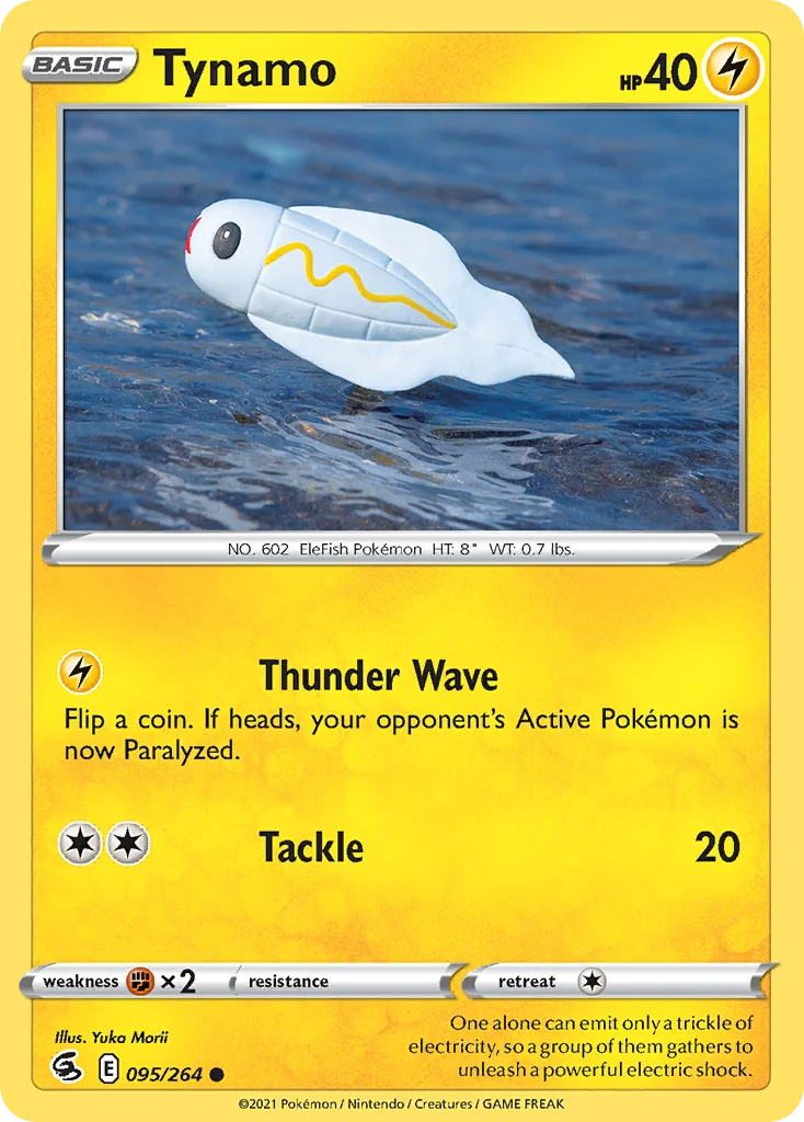 Tynamo 095 Fusion Strike Pokemon Card