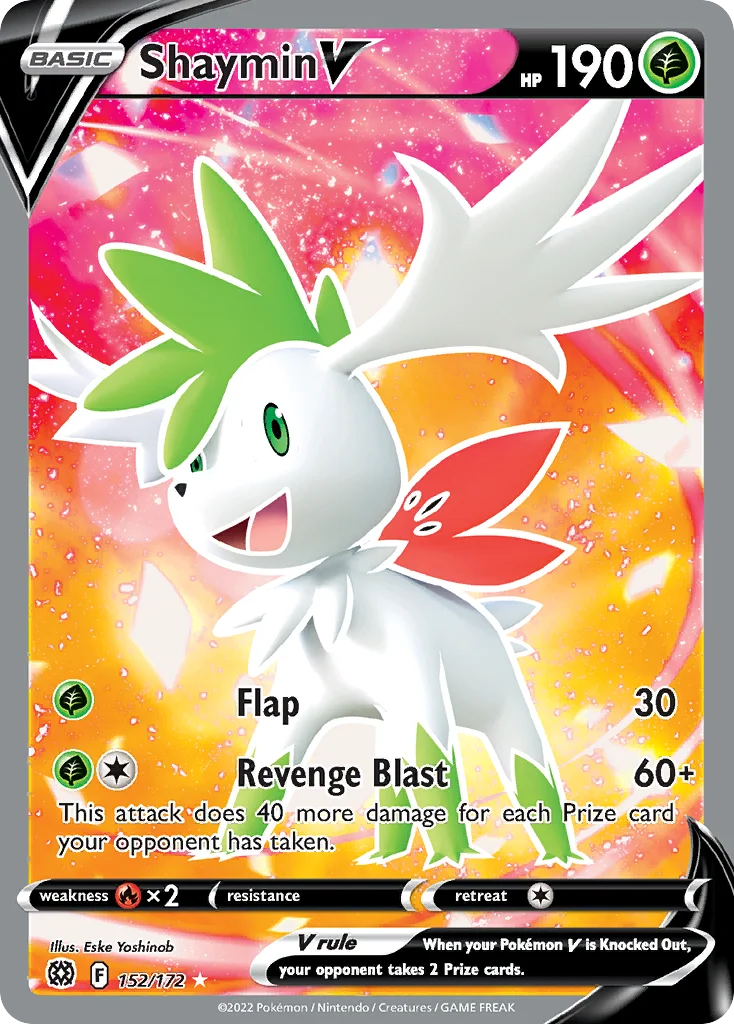 Shaymin V (Full Art) 152 Brilliant Stars