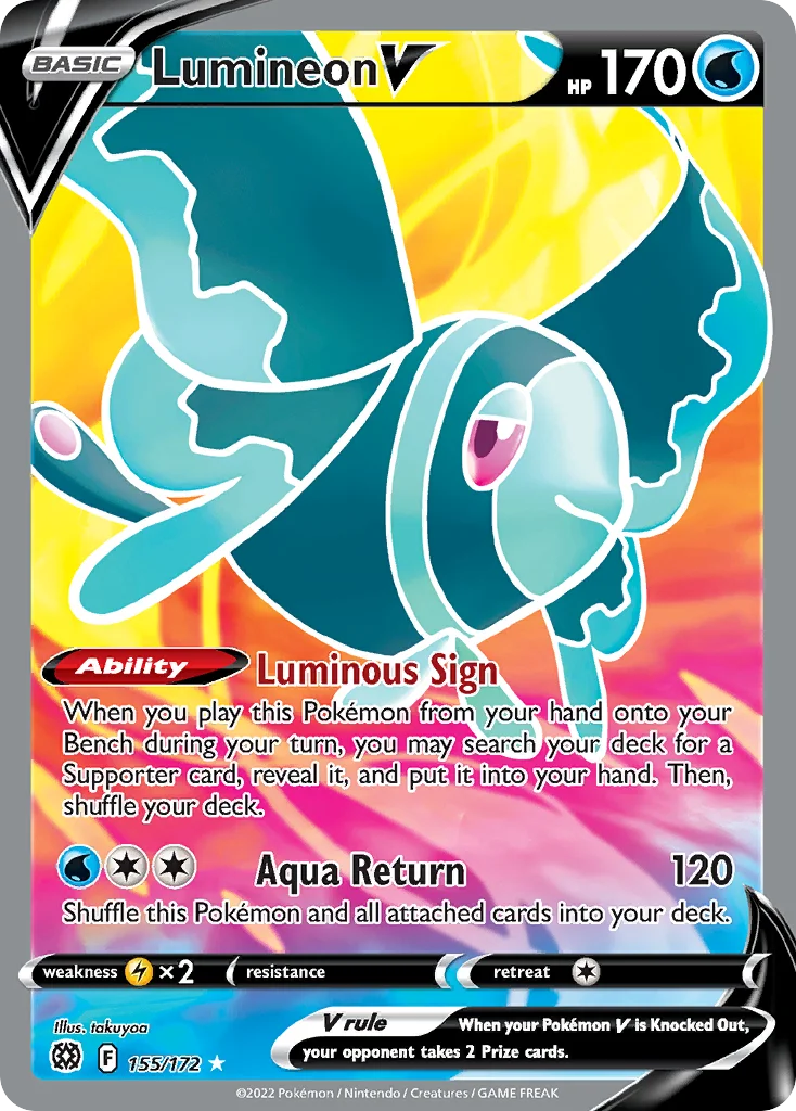 Lumineon V (Full Art) 155 Brilliant Stars