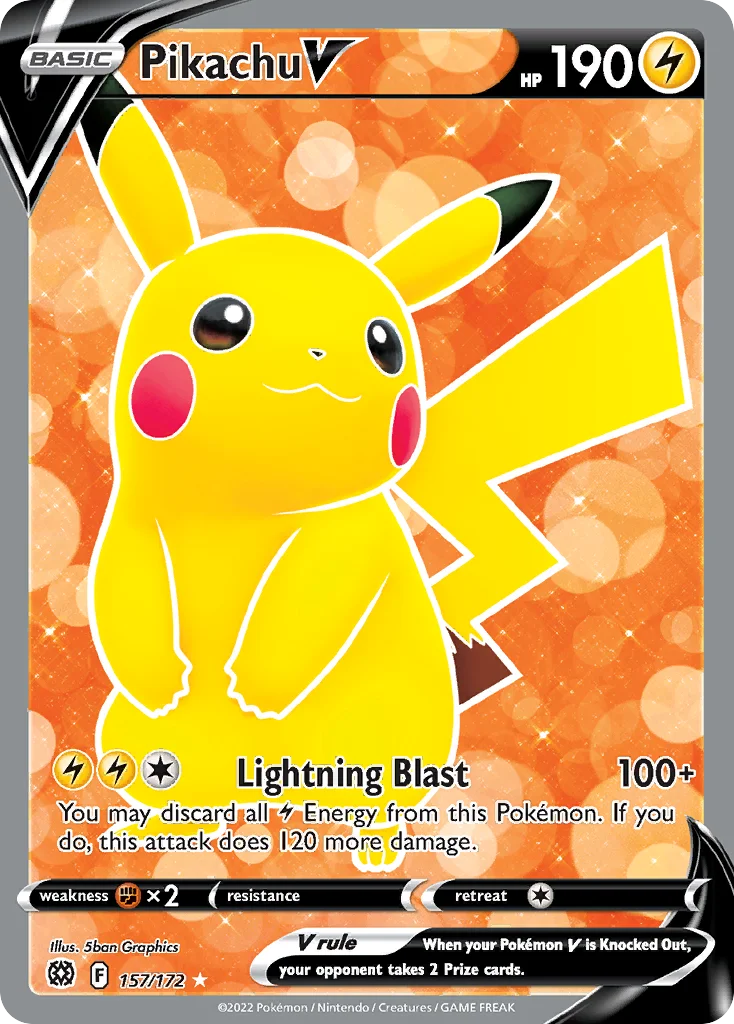 Pikachu V (Full Art) 157 Brilliant Stars