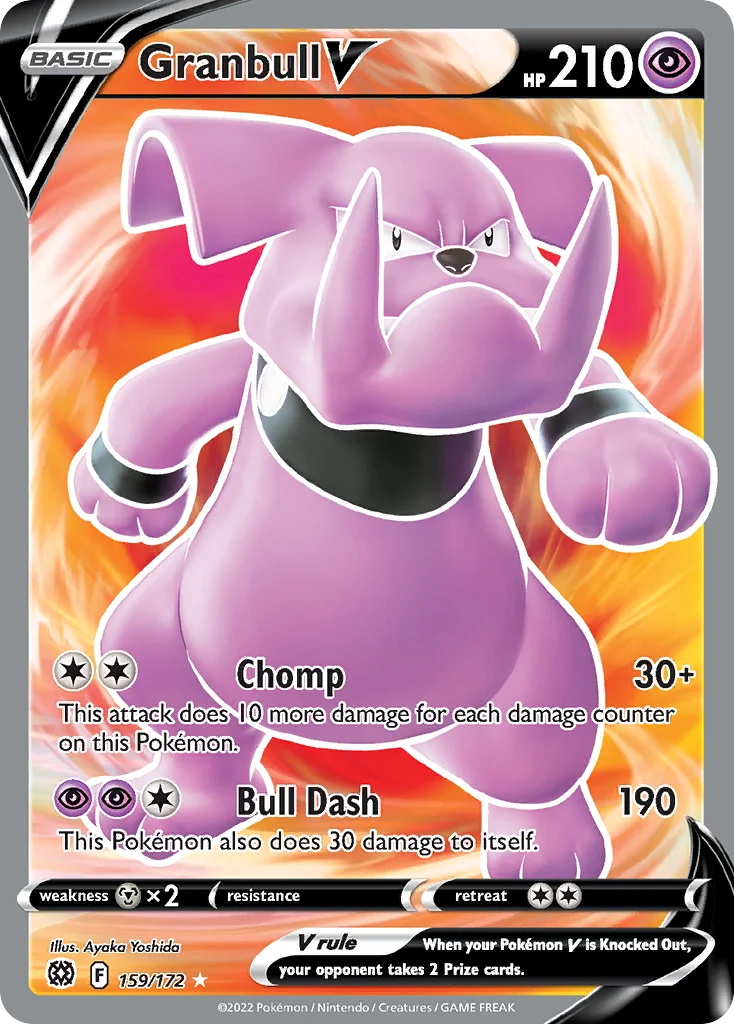 Granbull V (Full Art) 159 Brilliant Stars