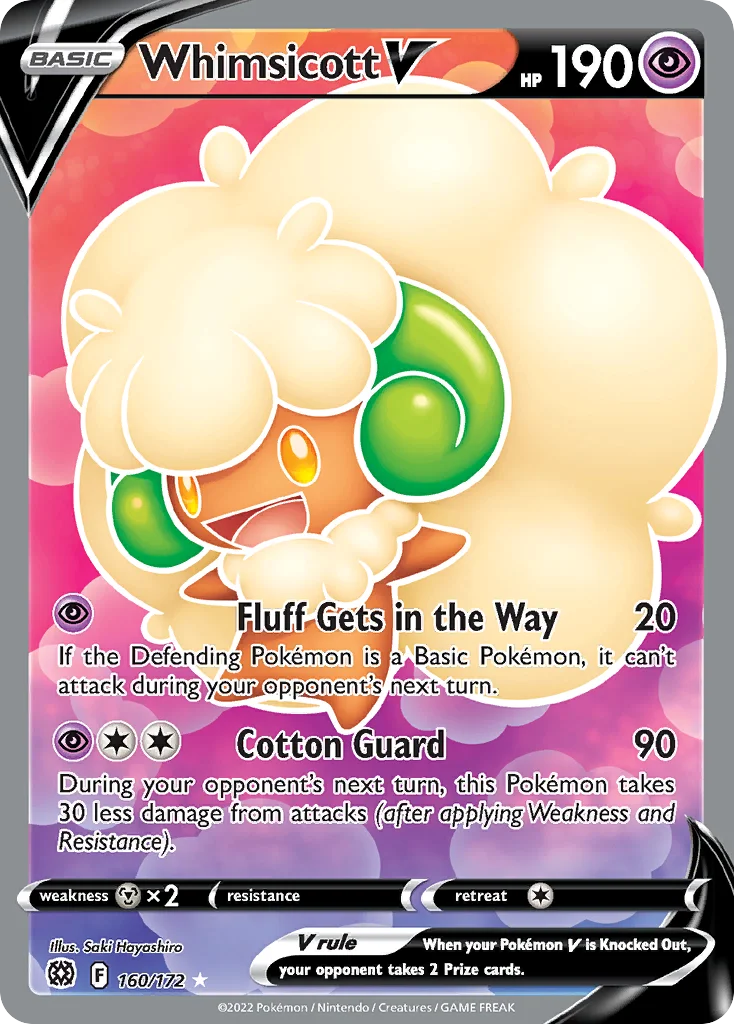 Whimsicott V (Full Art) 160 Brilliant Stars
