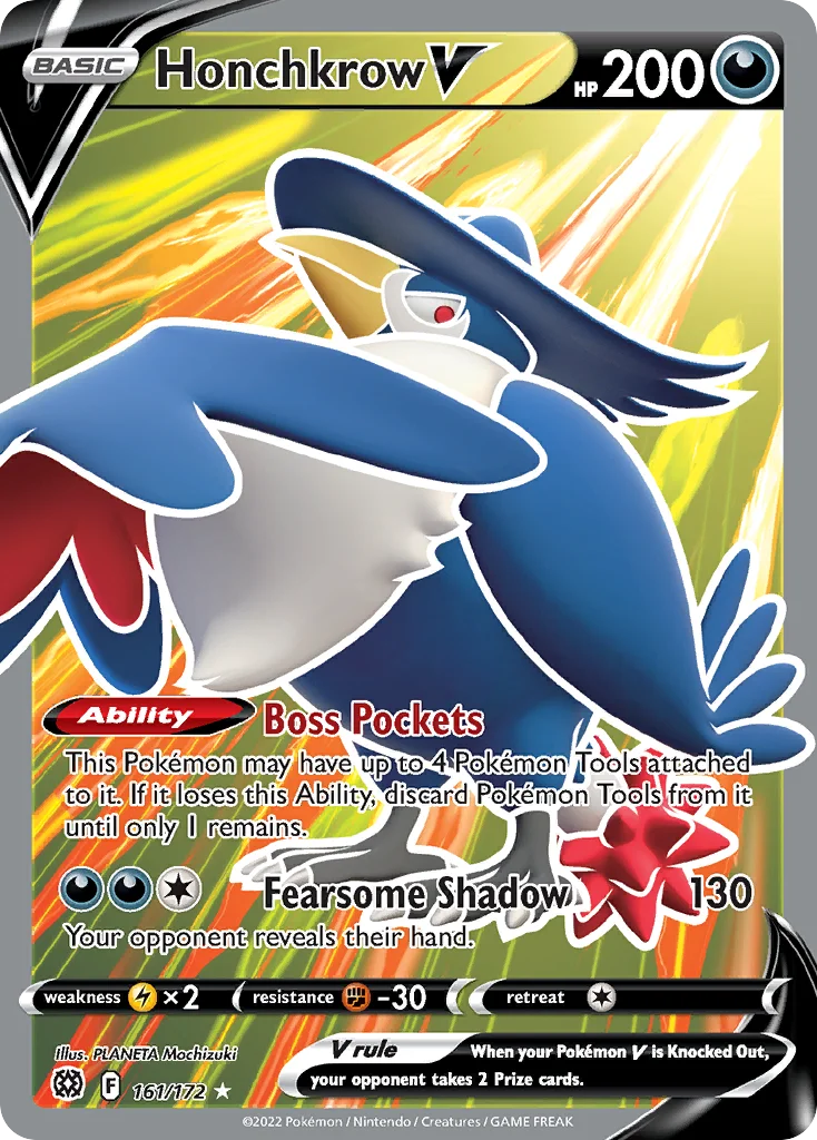 Honchkrow V (Full Art) 161 Brilliant Stars