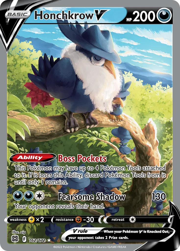 Honchkrow V (Alternate Full Art) 162 Brilliant Stars