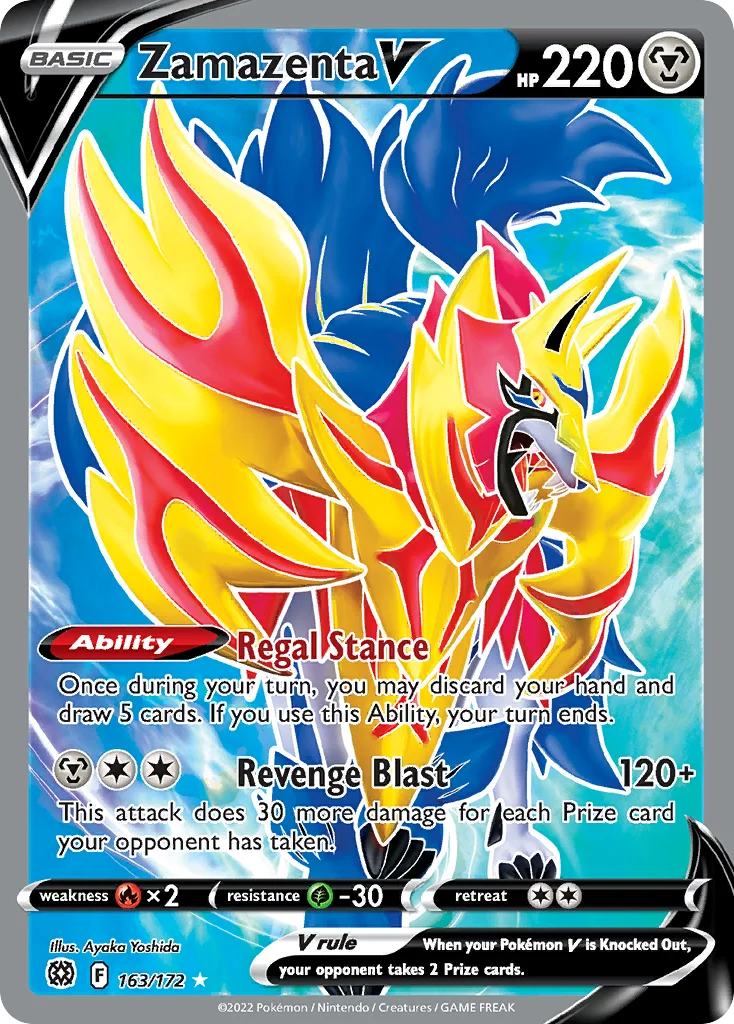 Zamazenta V (Full Art) 163 Brilliant Stars