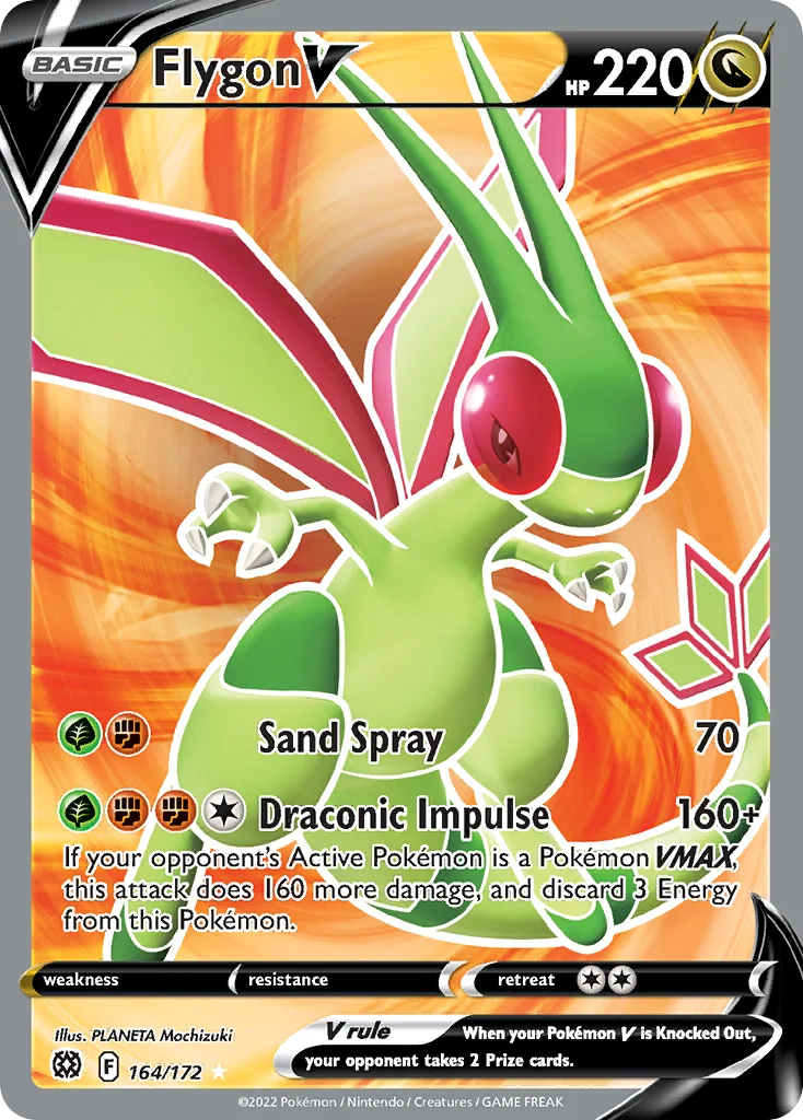 Flygon V (Full Art) 164 Brilliant Stars