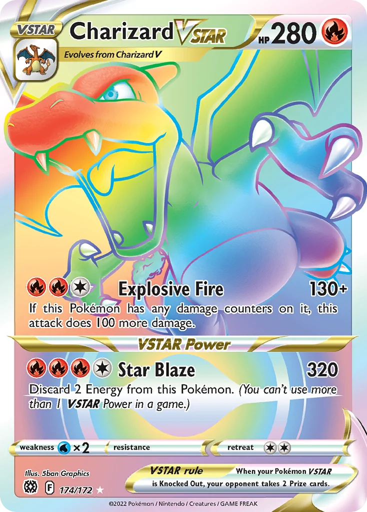 Charizard VSTAR (Secret) 174 Brilliant Stars