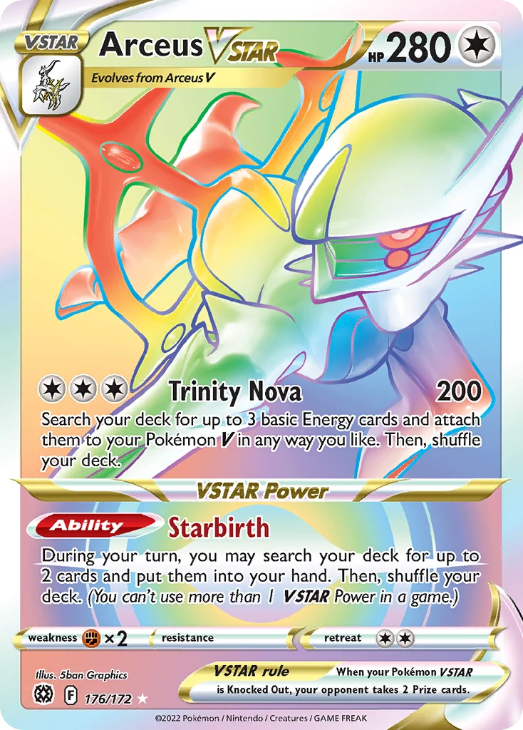 Arceus VSTAR (Secret) 176 Brilliant Stars