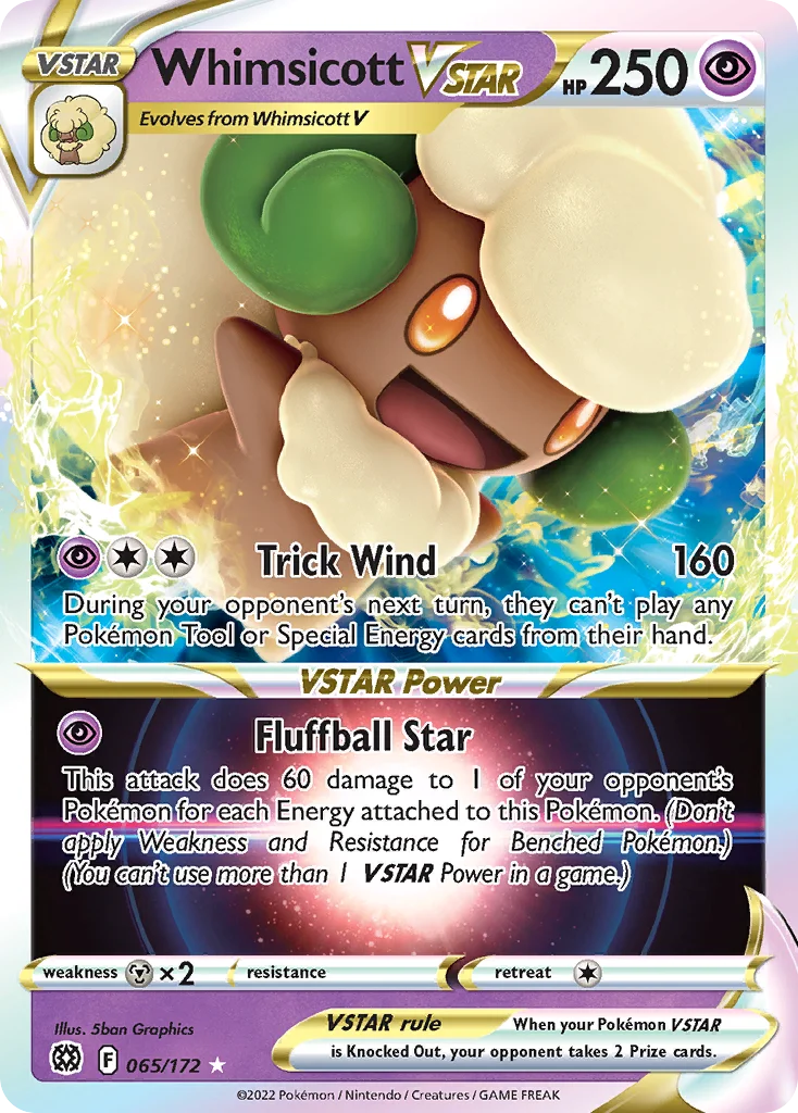 Whimsicott VSTAR 065 Brilliant Stars