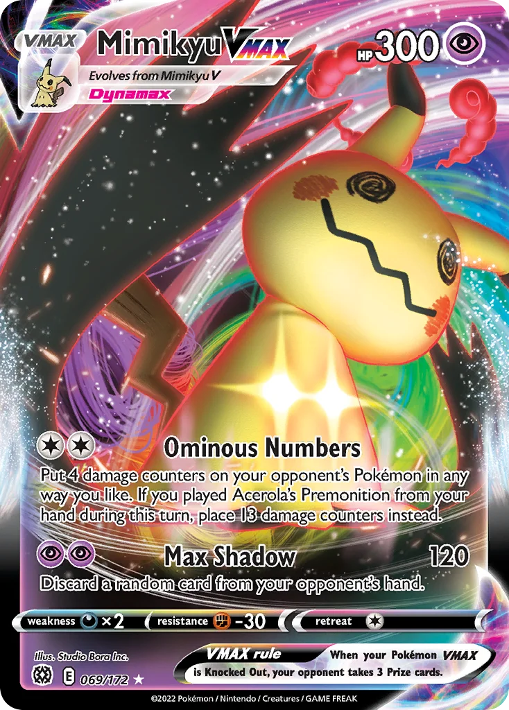 Mimikyu VMAX 069 Brilliant Stars