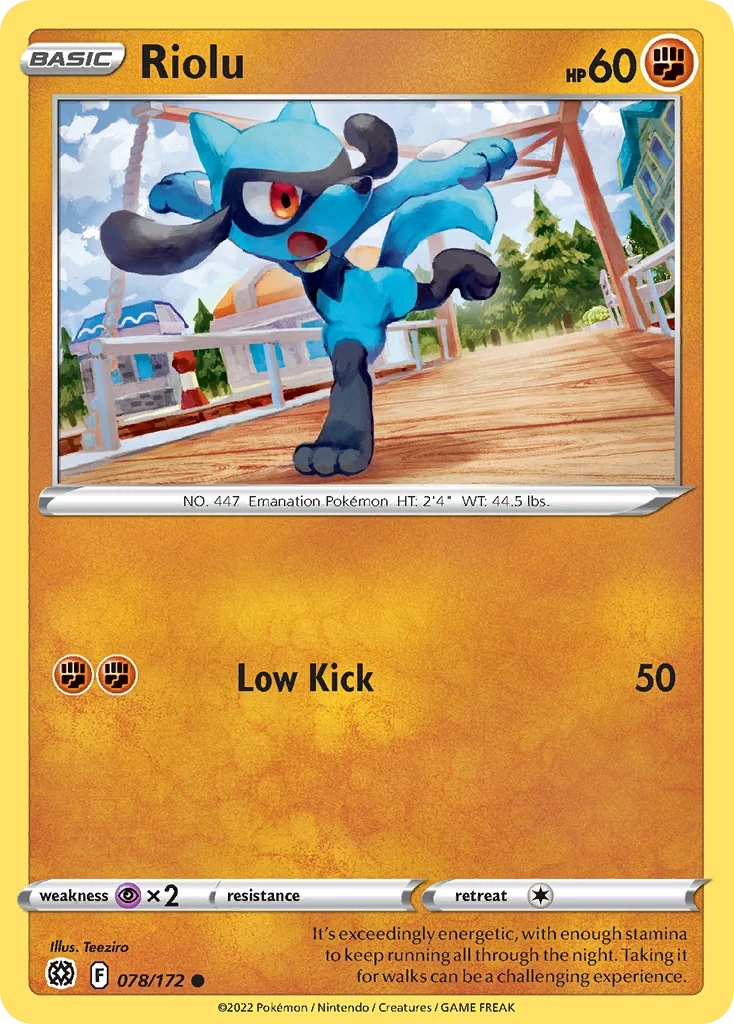 Riolu 078 Brilliant Stars