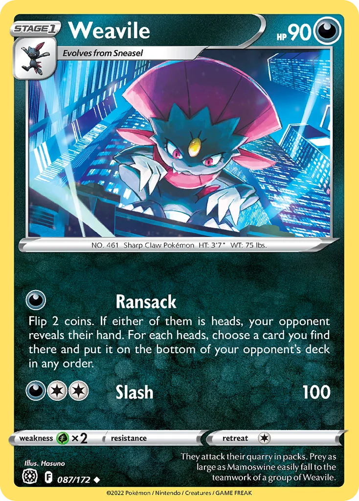 Weavile 087 Brilliant Stars