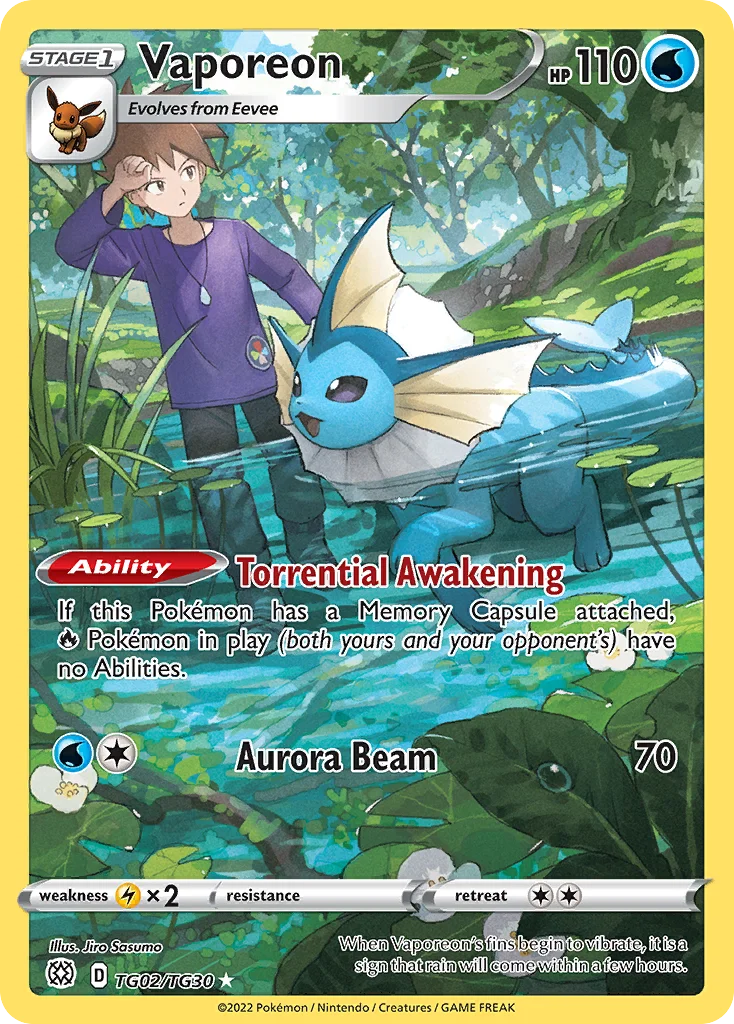 Vaporeon TG02 Brilliant Stars