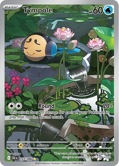 Tympole 103 Black Bolt Pokemon Card