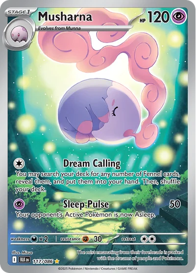 Musharna 117 Black Bolt Pokemon Card