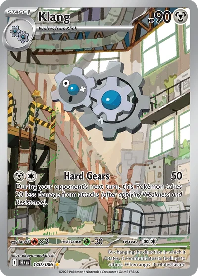 Klang 140 Black Bolt Pokemon Card