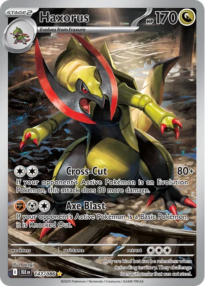 Haxorus 147 Black Bolt Pokemon Card