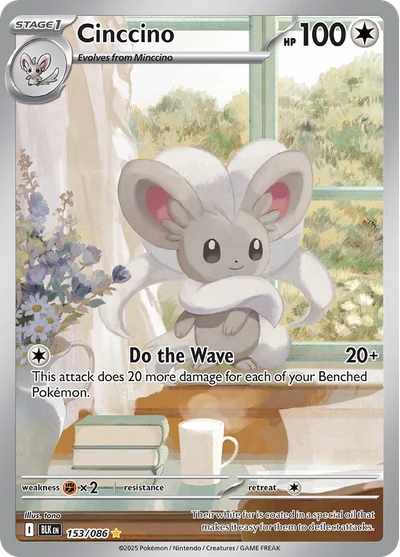 Cinccino 153 Black Bolt Pokemon Card