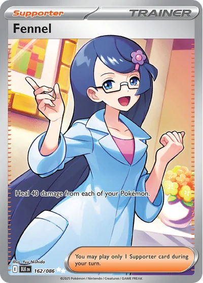 Fennel 162 Black Bolt Pokemon Card