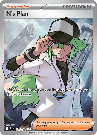 N's Plan 163 Black Bolt Pokemon Card