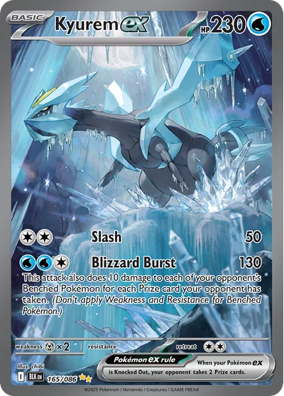Kyurem ex 165 Black Bolt Pokemon Card