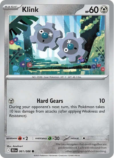 Klink 61 Black Bolt Pokemon Card
