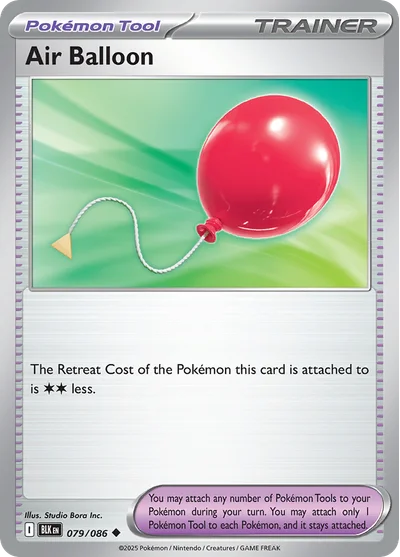 Air Balloon 79 Black Bolt Pokemon Card