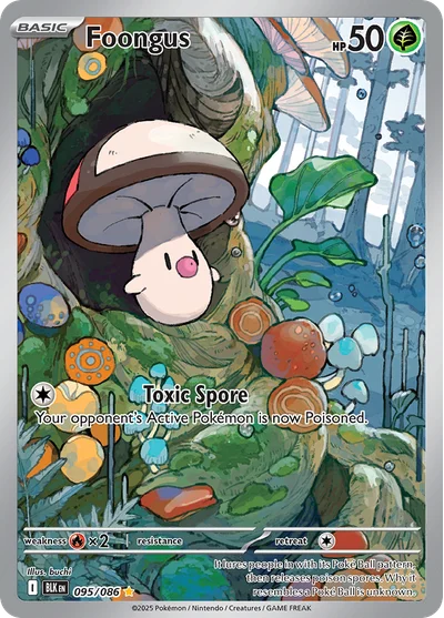 Foongus 95 Black Bolt Pokemon Card