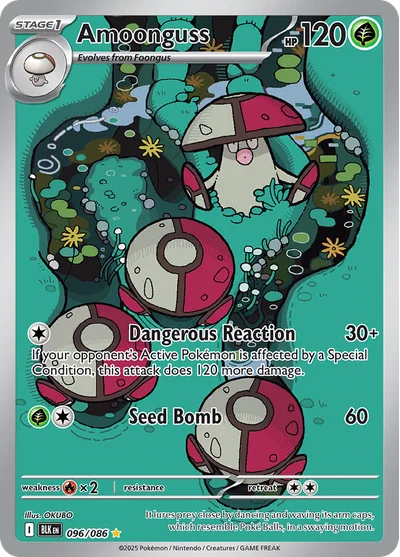 Amoonguss 96 Black Bolt Pokemon Card