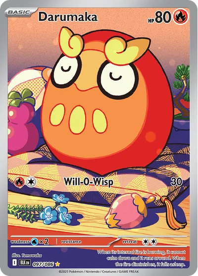 Darumaka 97 Black Bolt Pokemon Card
